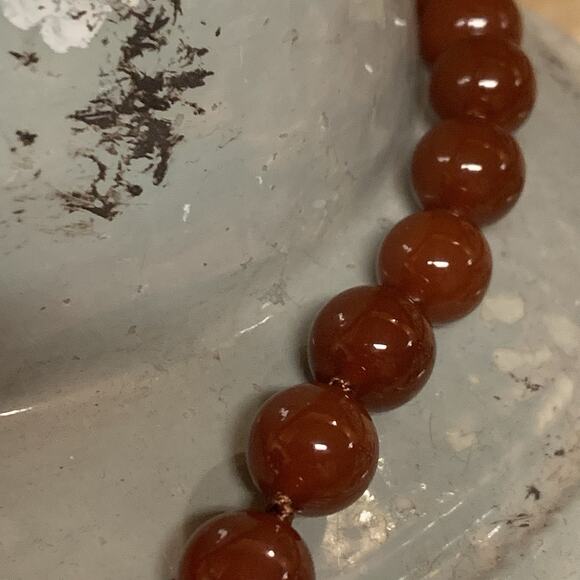 Whitney Kelly Necklace & Detachable Pendant Carnelian Agate Sterling Silver Vin. - Picture 6 of 16